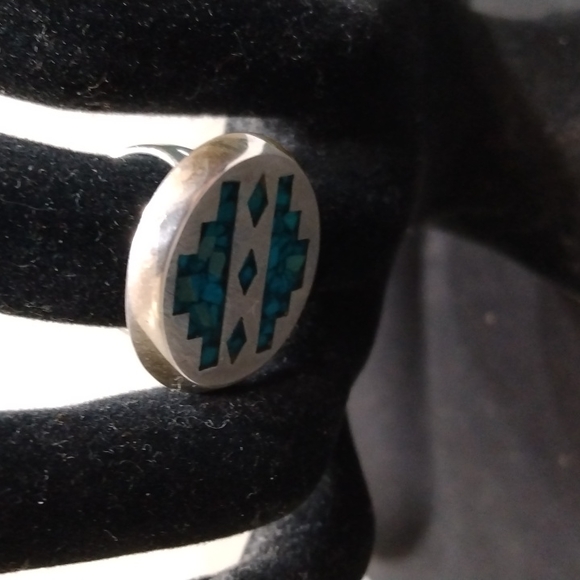 Signed Native American Style Ring - Picture 1 of 7